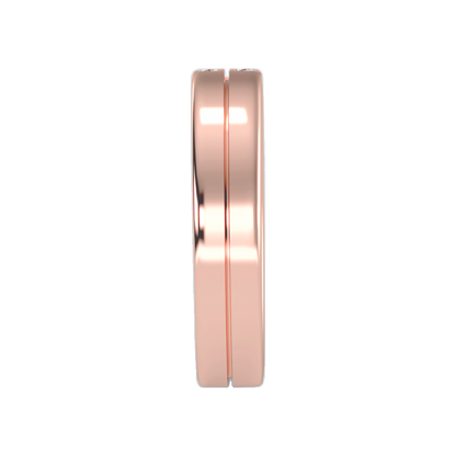 Two Stone Lit Men's Band In 925 Sterling Silver - Eleven