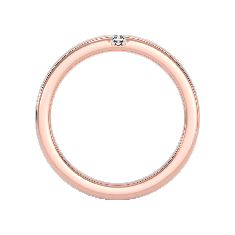 Two Stone Lit Men's Band In 925 Sterling Silver - Nine