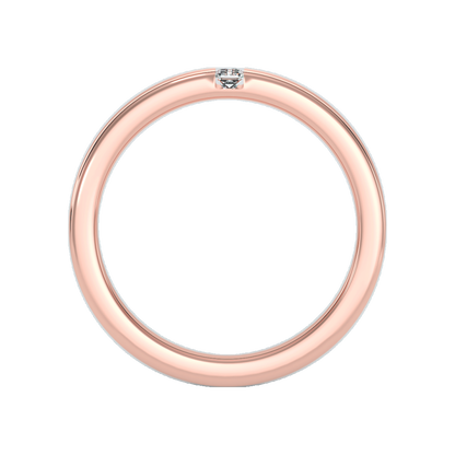 Two Stone Lit Men's Band In 925 Sterling Silver - Nine