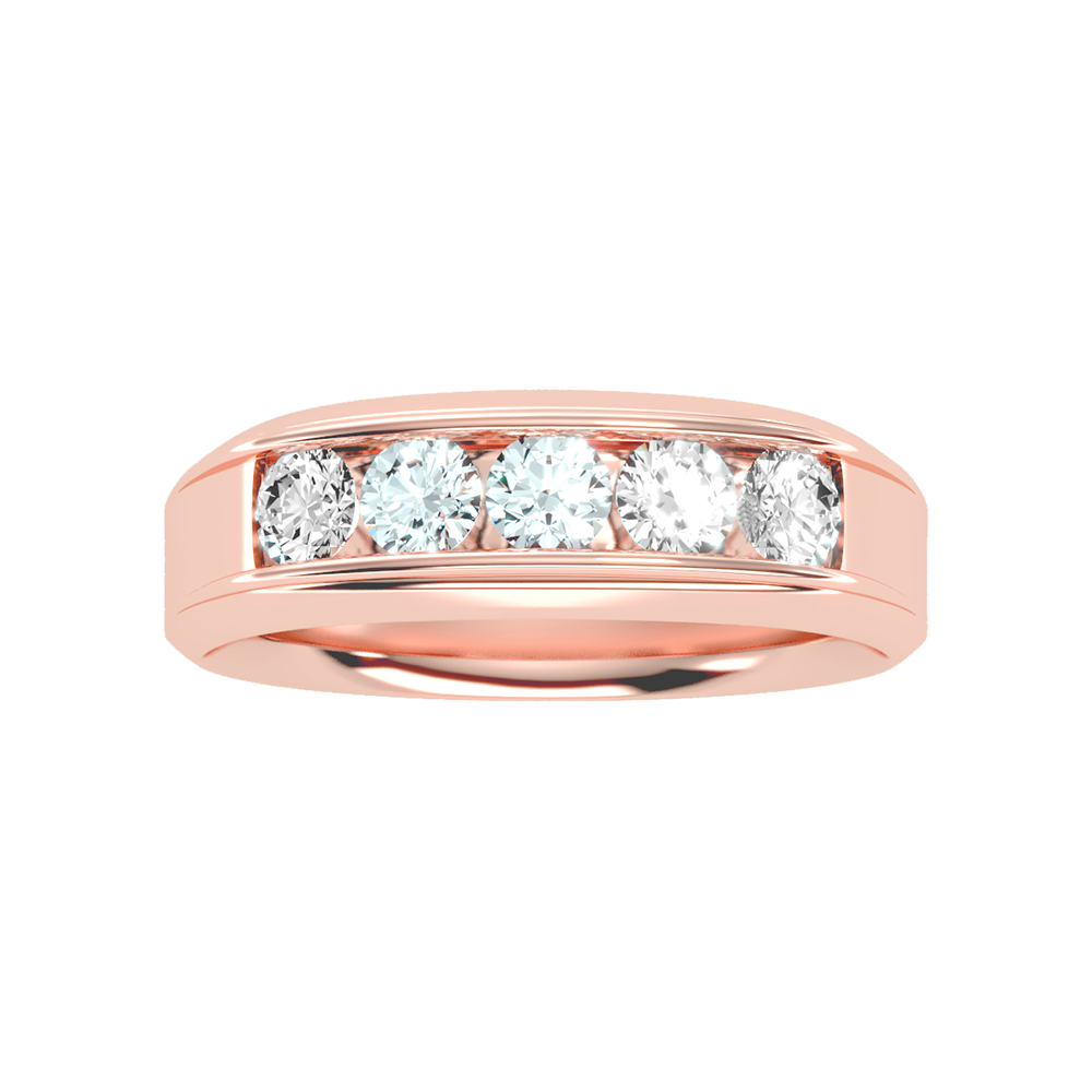 Ultimate Jewel Men's Broad Band Ring In 925 Sterling Silver - Ten