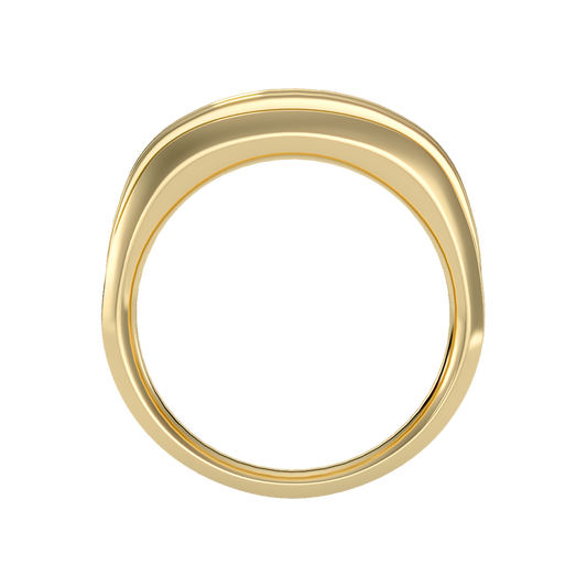 Ultimate Jewel Men's Broad Band Ring - Two