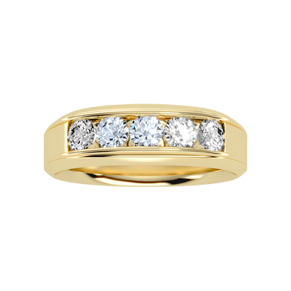 Ultimate Jewel Men's Broad Band Ring In 925 Sterling Silver - Three