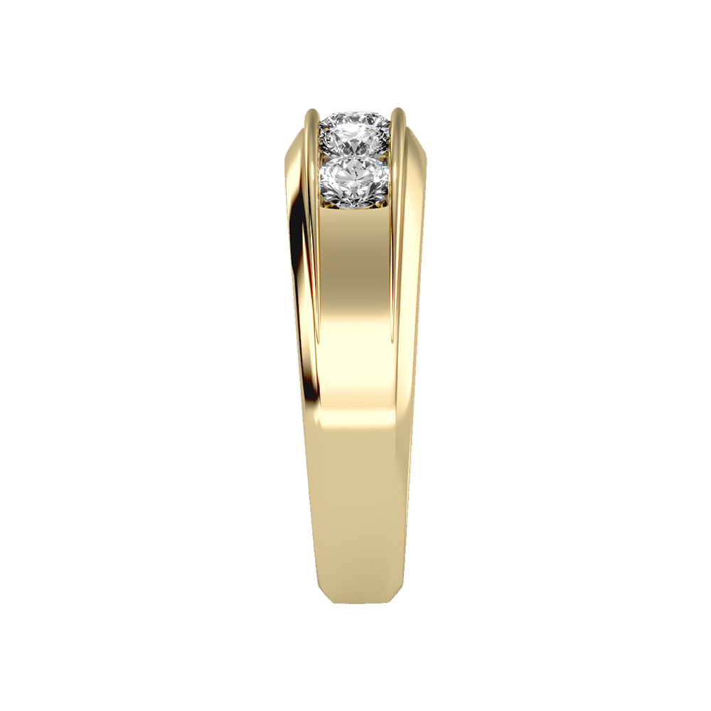 Ultimate Jewel Men's Broad Band Ring In 925 Sterling Silver - Four