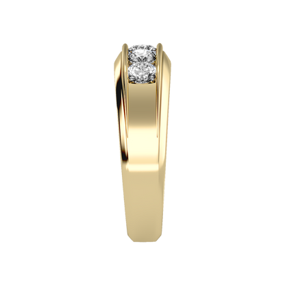 Ultimate Jewel Men's Broad Band Ring - Four