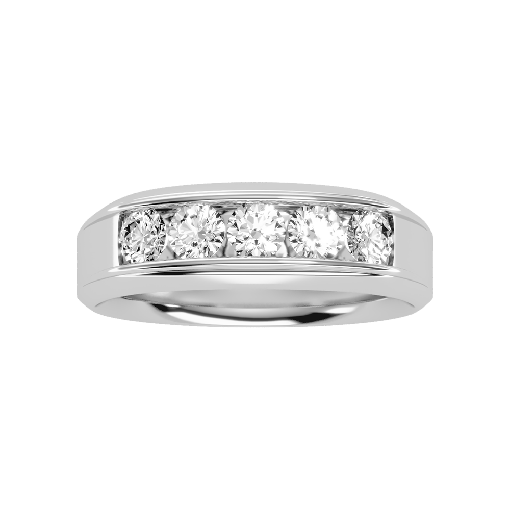 Ultimate Jewel Men's Broad Band Ring In 925 Sterling Silver - Six