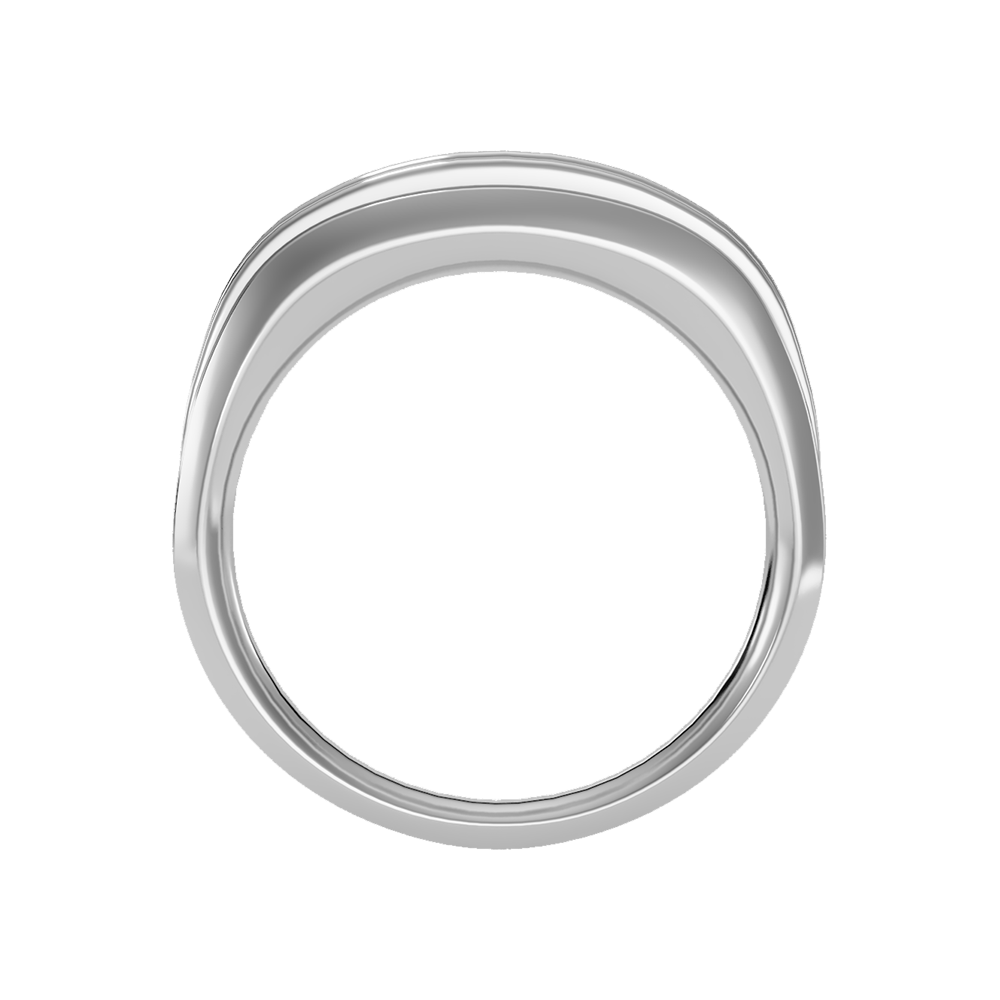 Ultimate Jewel Men's Broad Band Ring In 925 Sterling Silver - Eight