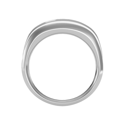 Ultimate Jewel Men's Broad Band Ring In 925 Sterling Silver - Eight