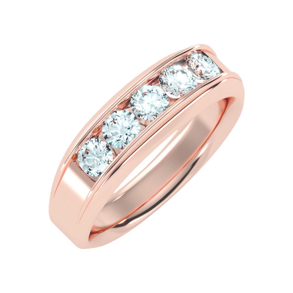 Ultimate Jewel Men's Broad Band Ring In 925 Sterling Silver - Nine