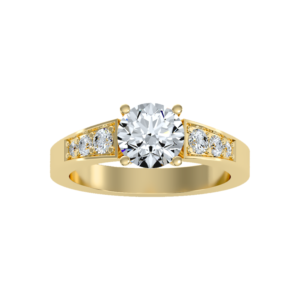 Ultimate Star Solitaire Ring - Ten
