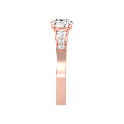 Ultimate Star Solitaire Ring In 925 Sterling Silver - Four