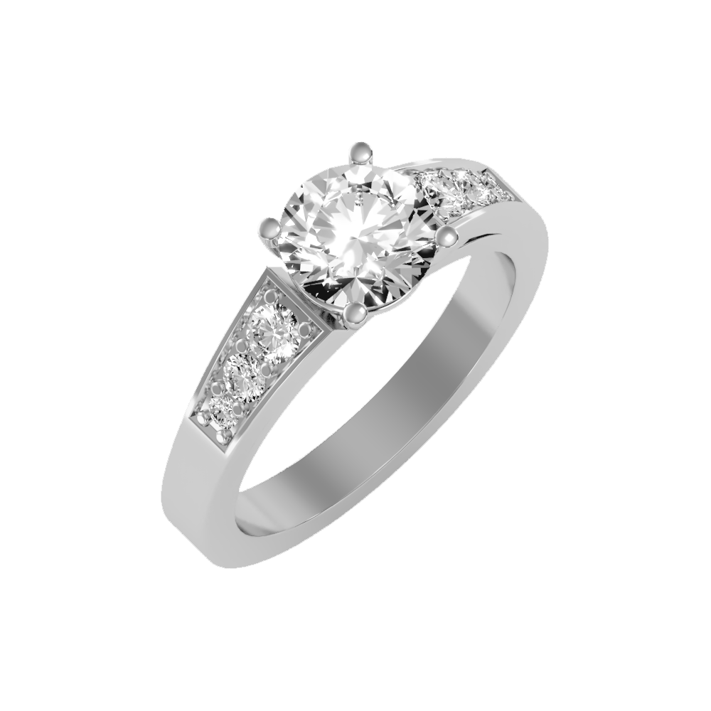 Ultimate Star Solitaire Ring - Five