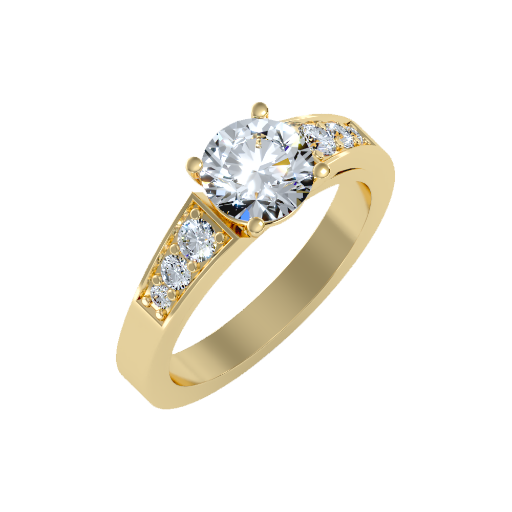 Ultimate Star Solitaire Ring - Nine