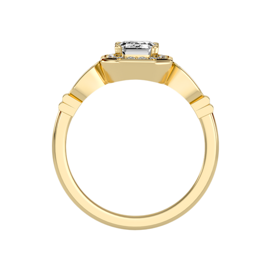 Uncanny Halo Ring In 925 Sterling Silver - Two