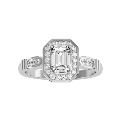 Uncanny Halo Ring In 925 Sterling Silver - Six