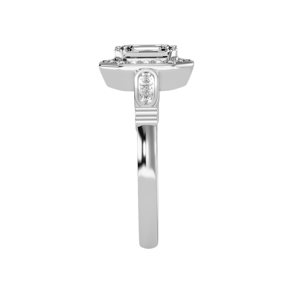 Uncanny Halo Ring In 925 Sterling Silver - Seven