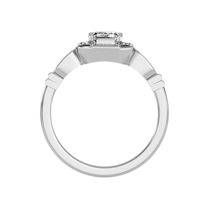 Uncanny Halo Ring In 925 Sterling Silver - Eight