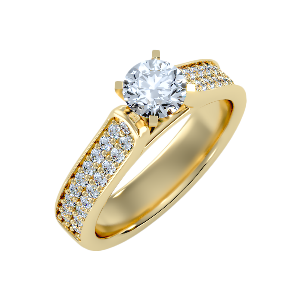 Unique Solitaire Ring - One