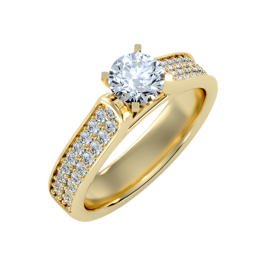 Unique Solitaire Ring - One