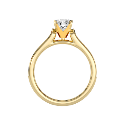 Unique Solitaire Ring In 925 Sterling Silver - Two