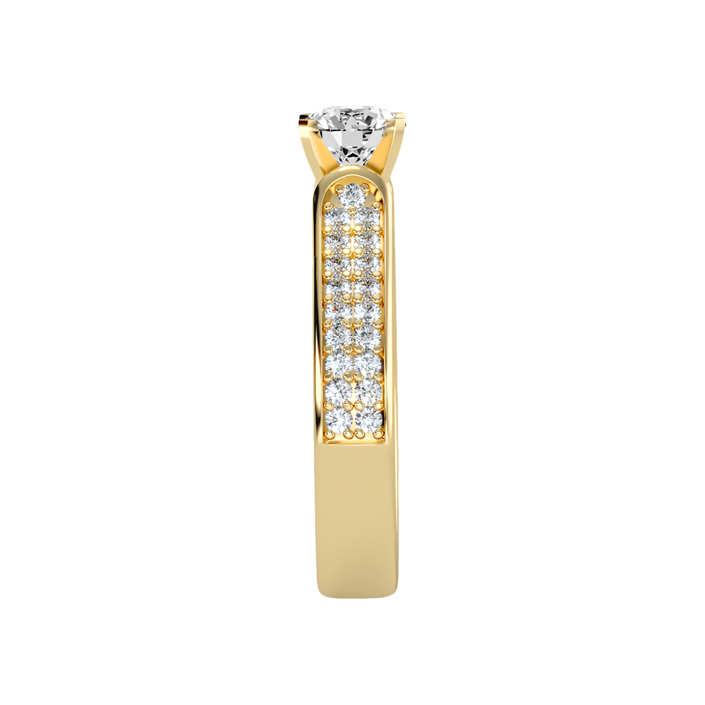 Unique Solitaire Ring - Four