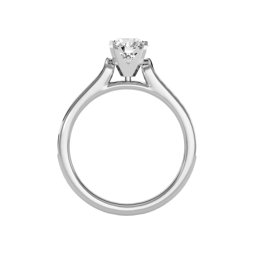 Unique Solitaire Ring In 925 Sterling Silver - Eight