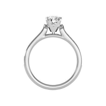 Unique Solitaire Ring In 925 Sterling Silver - Eight
