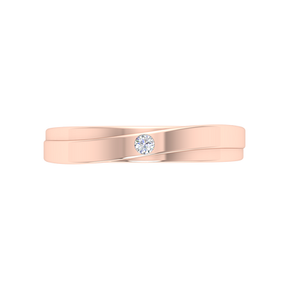 Uni Band 2 Ring In 925 Sterling Silver - Two