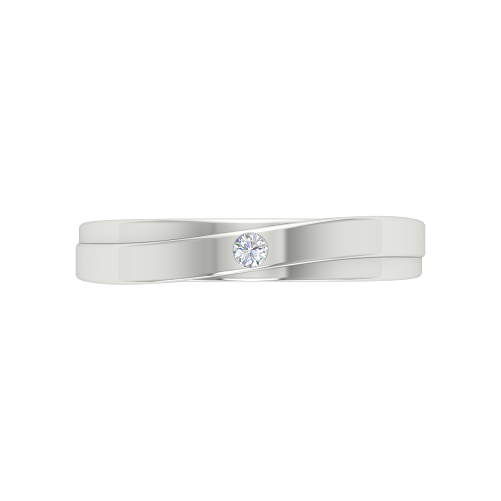 Uni Band 2 Ring In 925 Sterling Silver - Six