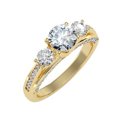 Unmatched Halo Solitaire Ring - One