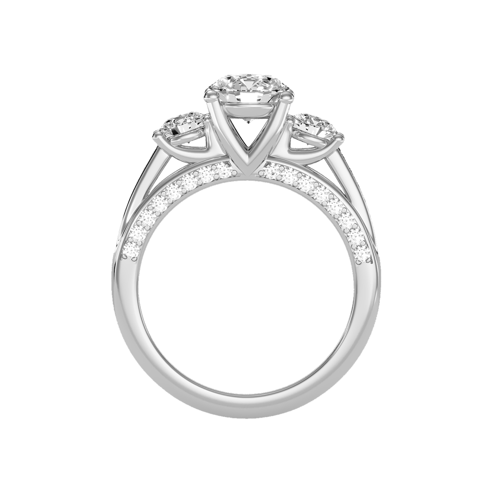 Unmatched Halo Solitaire Ring - Eight
