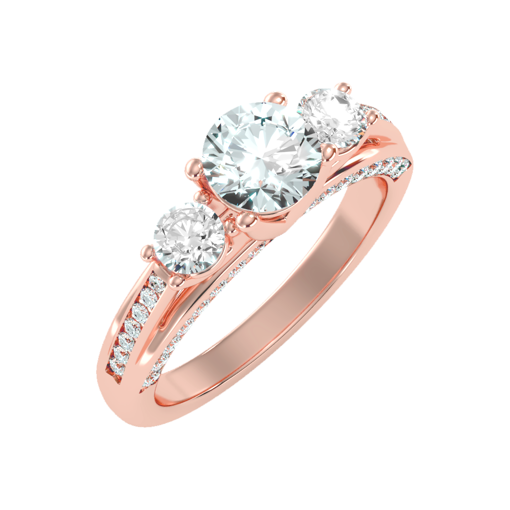 Unmatched Halo Solitaire Ring In 925 Sterling Silver - Nine