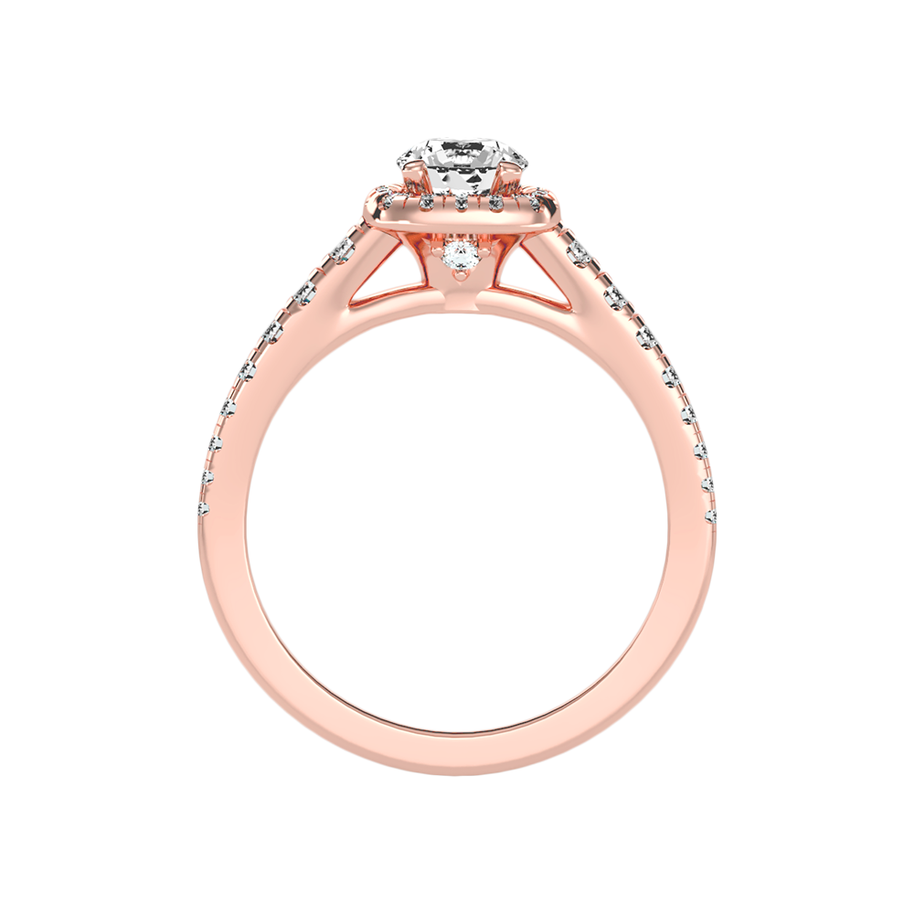 Unparralel Halo Ring In 925 Sterling Silver - Ten