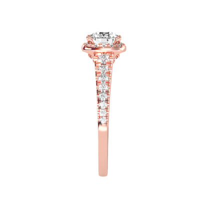 Unparralel Halo Ring In 925 Sterling Silver - Twelve