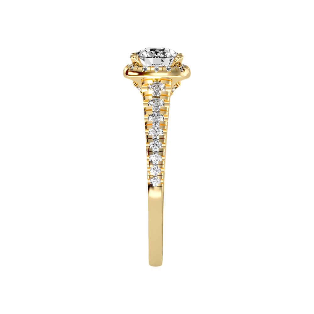 Unparralel Halo Ring In 925 Sterling Silver - Four