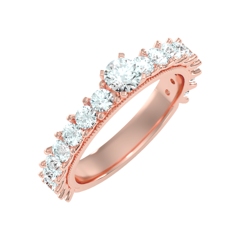Rare Solitaire Ring In 925 Sterling Silver - One