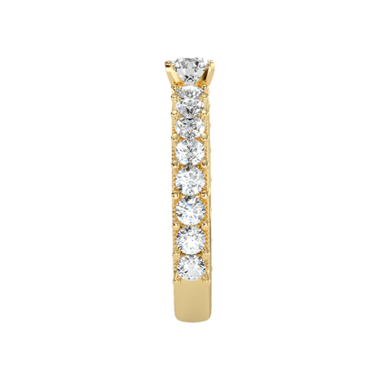 Rare Solitaire Ring In 925 Sterling Silver - Eleven