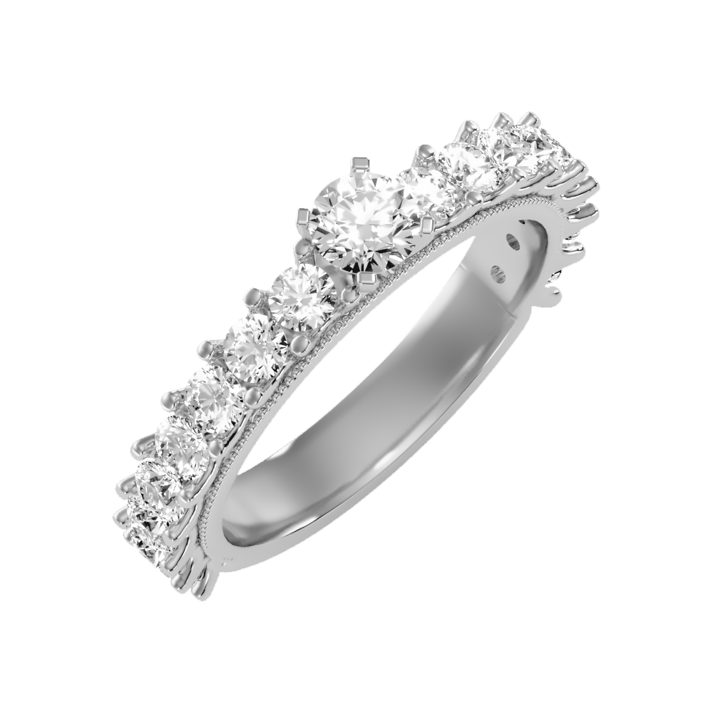 Rare Solitaire Ring - Five