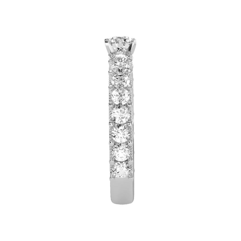 Rare Solitaire Ring In 925 Sterling Silver - Seven