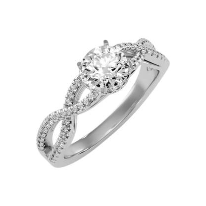 Unsurprisingly Diamond Ring In 925 Sterling Silver - Five