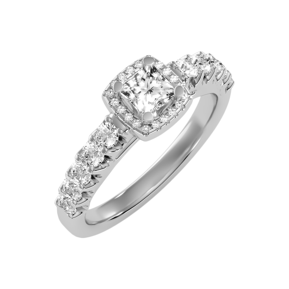 Unusual Diamond Engagement Ring - Two