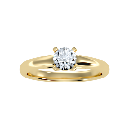 Vello Classic Solitaire Ring In 925 Sterling Silver - Ten
