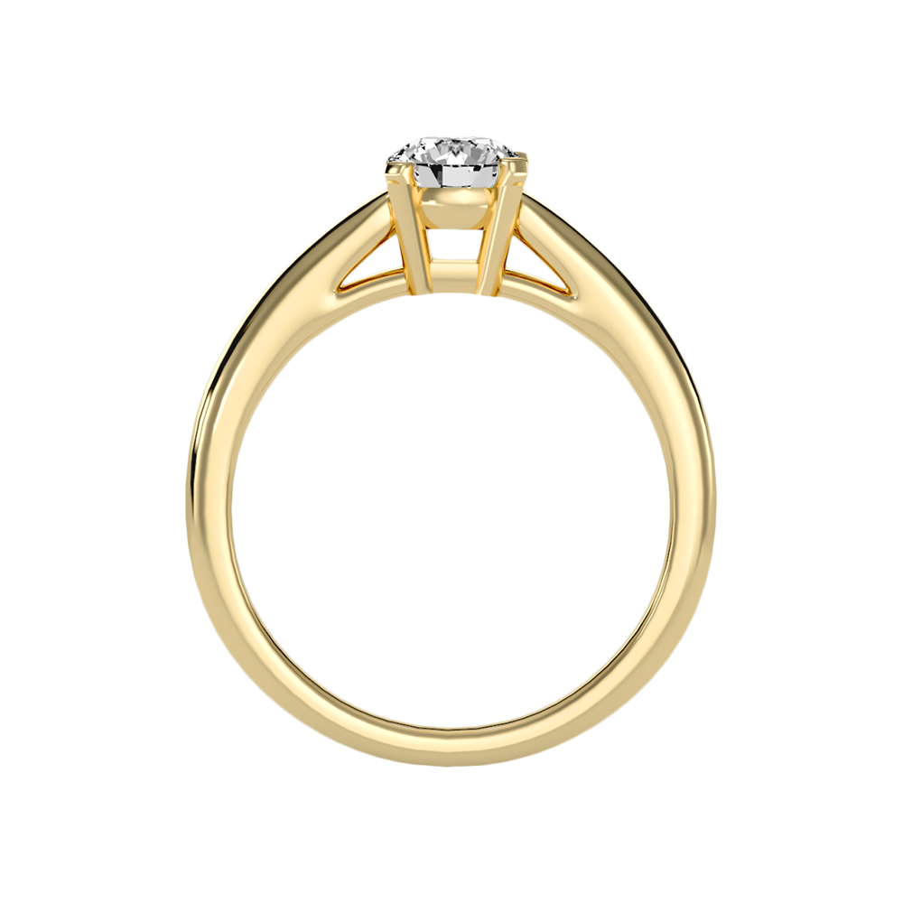Vello Classic Solitaire Ring In 925 Sterling Silver - Twelve
