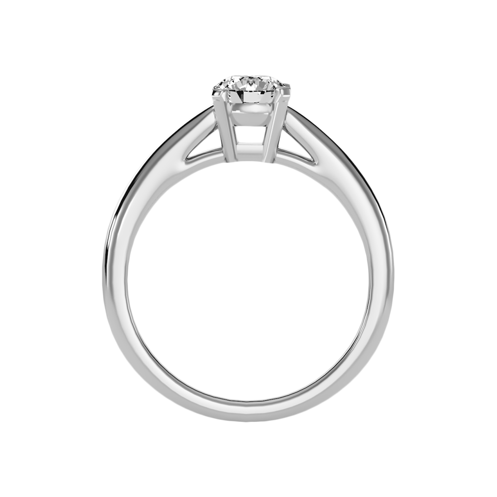 Vello Classic Solitaire Ring In 925 Sterling Silver - Two