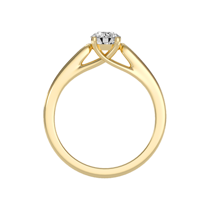 Venerable Solitaire Ring In 925 Sterling Silver - Two