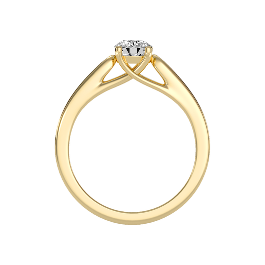 Venerable Solitaire Ring In 925 Sterling Silver - Two