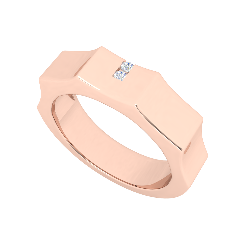 Vienne Broad Band Diamond Ring - One