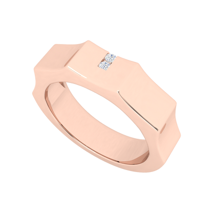 Vienne Broad Band Diamond Ring - One