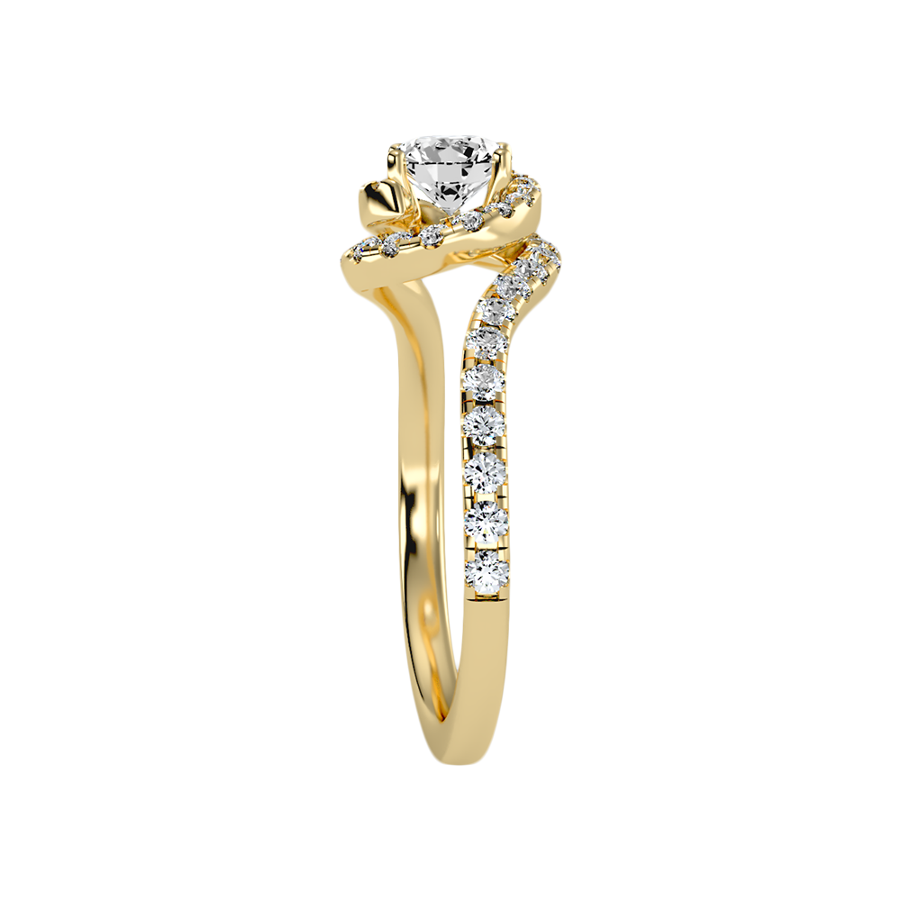 Vigorous Halo Ring In 925 Sterling Silver - Eleven