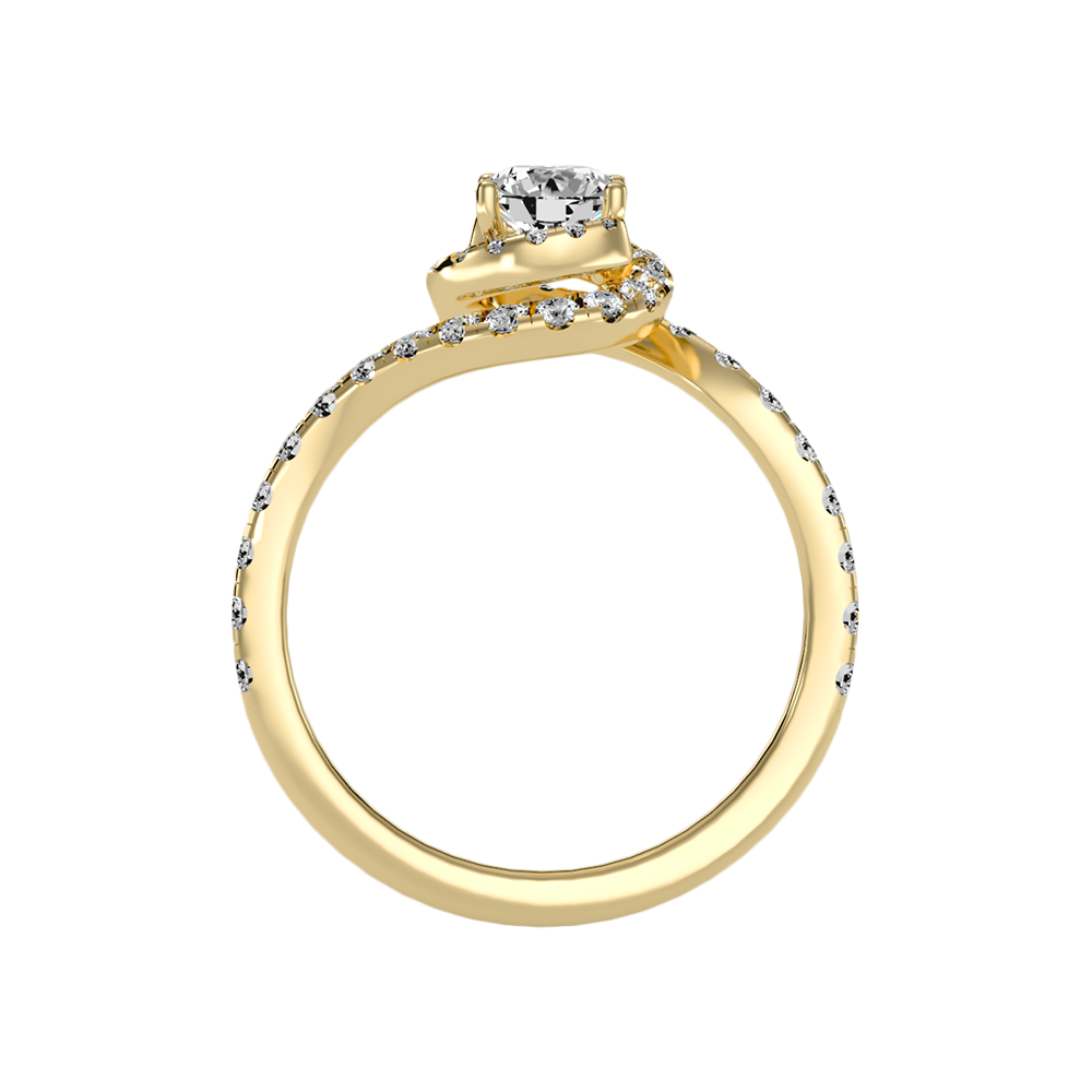 Vigorous Halo Ring In 925 Sterling Silver - Twelve