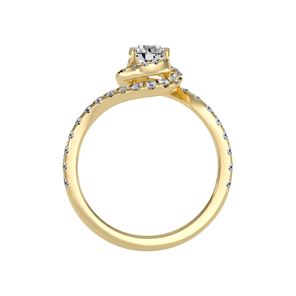 Vigorous Halo Ring In 925 Sterling Silver - Twelve